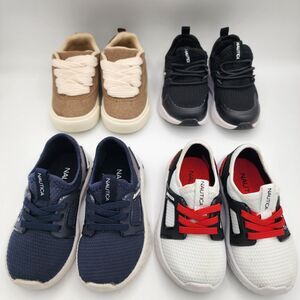 4 Pair of Toddler Boy Shoes Sneaker Bundle Lot Mixed Brands Size 6 & Size 7